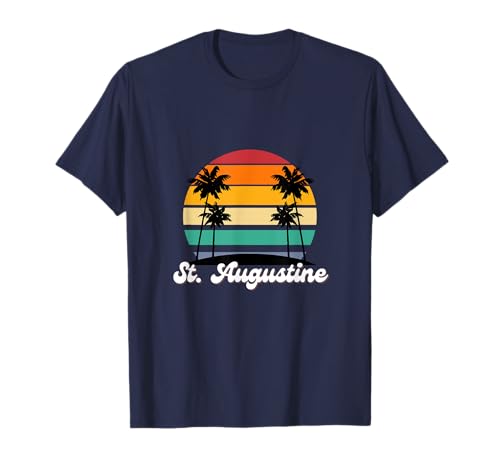 St Augustine Beach, retro, vintage, años 70, 80, vida, verano, sol y diversión Camiseta