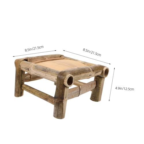 Tabouret en bambou stable et léger avec structure polyvalente mini - 4
