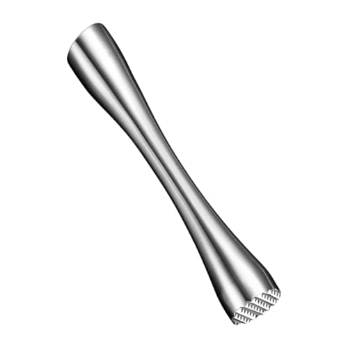 CHENZILIN Stainless Steel Ice Crushing Hammer Muddler for Home and Restaurant Use, Ergonomic Handle, 20cm Cocktails Muddler
