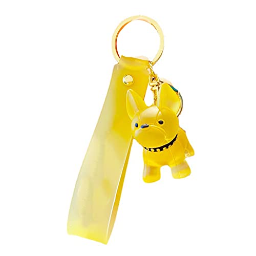 Ekakashop Porte-clés Bouledogue Français, Porte-clés Chien en Métal, Joli Pendentif Porte-clés, Pendentif Sac à dos, Porte-clés de Voiture, Pendentif Accessoires pour Sac Femme Cover