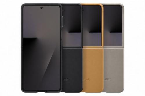 Samsung Kindsuit Case EF-VF766 für das Galaxy Z Flip7, Smartphone Cover, Handy-Hülle, Schutz Case, Lederlook, Kratzfest, Camel – Ansicht 6
