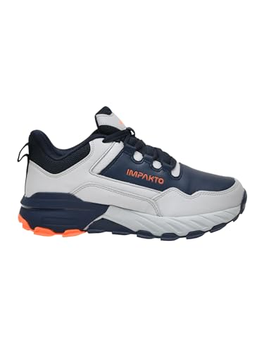 Image of Impakto TerrainMax Waterproof & Mositure Wicking Hikng & Trekking Shoes | All Terrain Grip | Lightweight & Breathable | Washable | Comfort on Heel | Rugged Traction for Mountain, Trail & Adventure