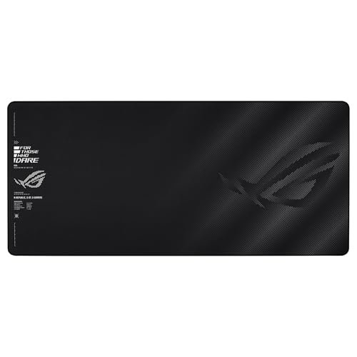 ASUS ROG Sheath II XXL Alfombrilla de ratón Gaming, Tejido de refrigeración Avanzada, Bordes duraderos antidesgaste, Base de Goma Antideslizante, 400 x 900 x 3 mm, Negro