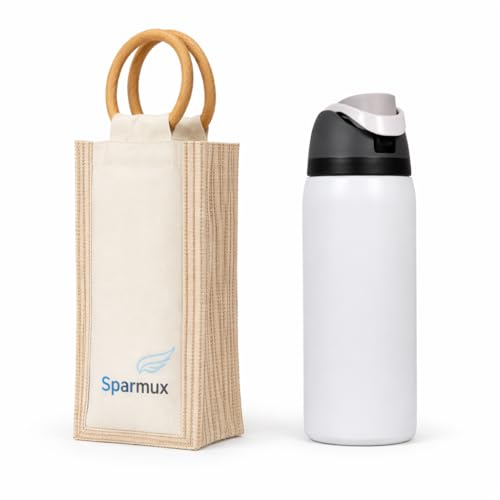 Image of FreeSip Flip-Top Water Bottle for Kids & Adults, Leakproof One-Hand Open Lid, BPA-Free, Easy Carry for School, Office, Sports & Travel - 32 oz (Cloud White, 960 ml)