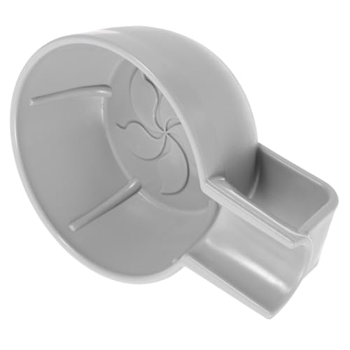 Ipetboom Tazón de Afeitar Reutilizable para Hombre Plástico PP Antideslizante con Boca Ancha y Diseño Profundo para Espuma para Barberías y Doméstico Color Gris