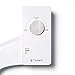 TUSHY Basic 2.0 Bidet Toilet Seat Attachment | Modern Sleek Design. Fresh Clean Water Sprayer. (Non-Electric Self Cleaning Adjustable Nozzle), White/Silver Knob