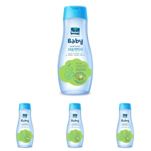 Image of Parachute Advansed Baby Shampoo for Kids | Doctor Certified | Tear Free | Tender Coconut Water & Virgin Coconut Oil | Soft & Shiny Hair | 410ml (Pack of 4)
