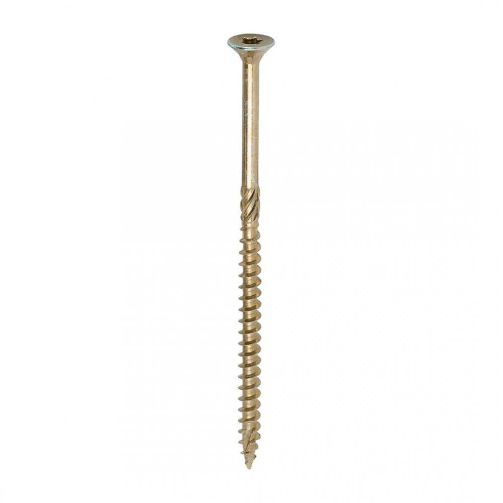 Timco C2 Clamp-Fix Multi-Purpose Premium Countersunk Gold Woodscrews 6.0 X 120Mm (100 Box) 5056110824871