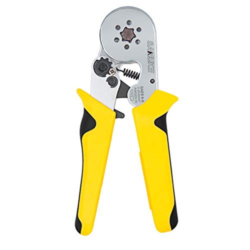 SANUKE Hexagonal Crimper Plier SAE8 6-6 Self-adjustable Crimping Tools for 0.25-6mm2 (AWG23-10) Cable