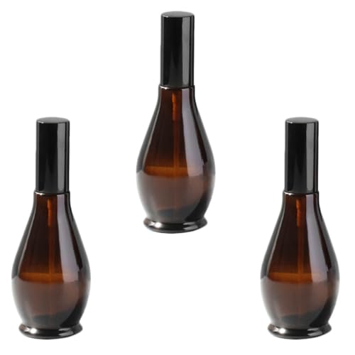 IWOWHERO 3pcs Refillable Glass Spray Bottles Fine Mist Perfume Atomizers Portable Travel Containers for Cosmetics Hair Mouthwash