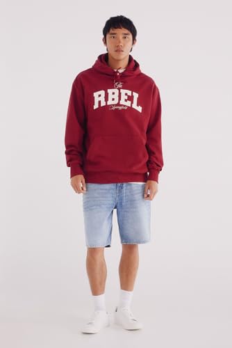 Sweatshirt Springfield Rbel Crack : sweat à capuche homme décontracté - 4