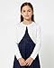 BOLEROSE Girls Long Sleeve Sparkle Cardigan Childrens Kids Bolero Shrug (White - Holographic Sparkle, 9-10 YRS)