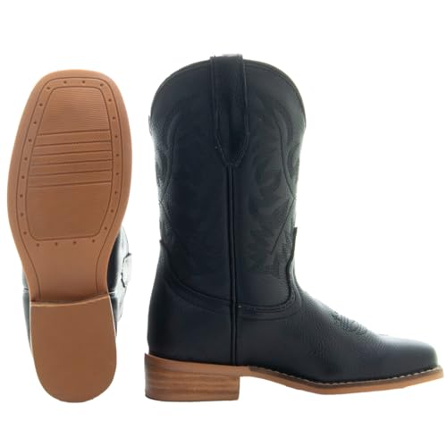 Soto Boots Broad Square Toe Kids Western Boots K3004