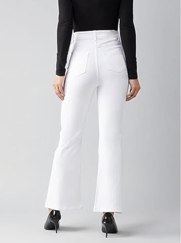 Image of ADBUCKS Women's Wide Leg Fit Mid Rise Bootcut Jeans Bell Bottom Jeans II Wide Leg