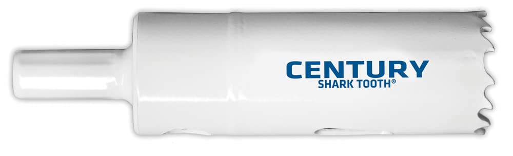 Century 5818 Shark Tooth Arbor Attached Bi-Metal Hole Saws, 1-1/8-Inch