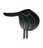 EQUINE VALLEY Exercise Race Horse Saddle Our Handmade Comfort Horse Riding Synthetic Equestrian Lightweight Like Pigeon's Feathers Design Straps, Size 15 to 18 inches Seat Available, DYF07 (18)