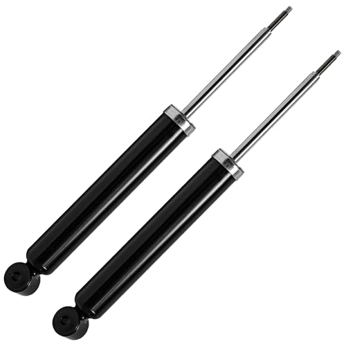 Image of Detroit Axle - Rear 2pc Shock Absorbers for 10-16 Cadillac SRX w /o Electronic Adjustable Suspension, 2 Shock Absorbers Assembly 2010 2011 2012 2013 2014 2015 2016 Replacement