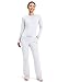 Scrubs for Women Workwear Core Stretch Drawstring Cargo Scrub Pants 4044, XL, White