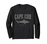 Cape Cod USA Great White Shark Cage Diving Vintage Long Sleeve T-Shirt