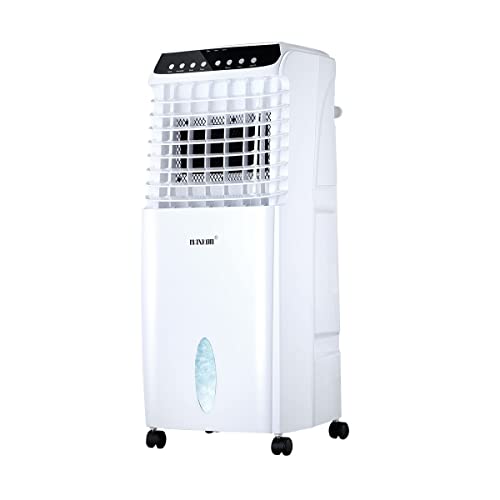 Maxkon 10L Portable Air Conditioner with 1300CBM/hour Air flow Evaporative Air Cooler Fan with Ionizer/Humidifier Conditioner for 20-30CBM Home, Office