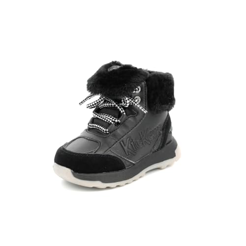 Bottillons fille Kickfluffy noir taille 31 chaussure montante