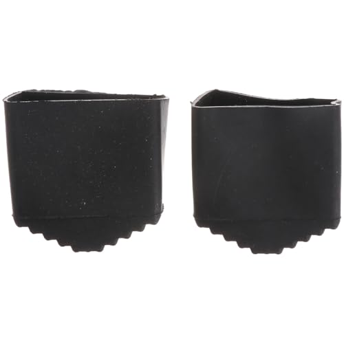IMIKEYA Couvre-Pieds D'Échelle 2 Pièces en Caoutchouc Antidérapants - Embouts pour Escabeau 40x20mm Pare Chocs Pliants Protection Idéale pour Échelles Et...