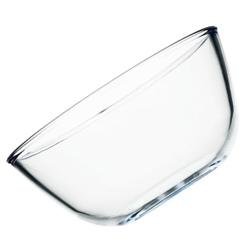 CONGARTENO Bol Grande de Vidrio Transparente para Ensalada y Sopa Apto para Microondas Recipiente Versátil para Postres Frutas y Fideos para Reuniones Familiares y Restaurantes