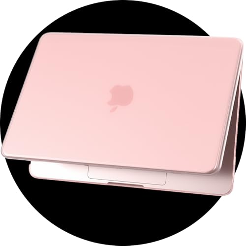 Coque rigide Mac Book Neo 13 rose pour travailler à distance avec style