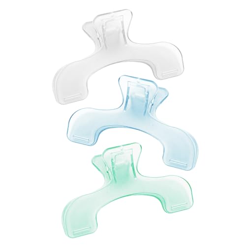 ブッククリップ 3個セット 具 おしゃれ プラスチック製 透明 本 開いたまま 固定 本 クリップ 使いやすい 耐久性 ペーパー 文書 書類用 文房具 事務用品 学生 家庭 学校 オフィス用品 (透過性-3PCS)