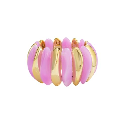 Image of MIFYNN Acrylic Chunky Bangle Bracelets for Women Stackable Stretch Resin Bracelet Minimalist Colorful Bangle Vintage Boho Chic Wristband Jewelry for Women