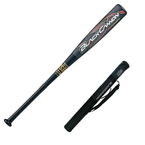 ゼット(ZETT) 少年野球 軟式 FRP製バット ブラックキャノン‐APower 76cm 580g平均 ブラック(1900) BCT75378