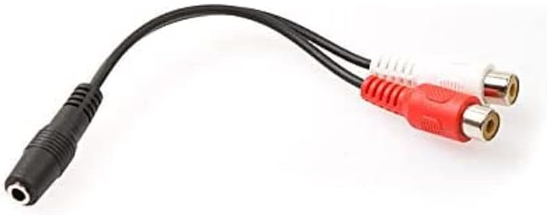 S-link SL-358 15cm 3.5 F to 2 RCA F Stereo Cable