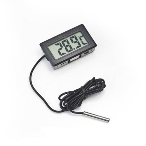 5PCS Numérique LCD Réfrigérateur de réservoir de poisson Thermomètre Température de l'eau Thermome Waterproof Sonde
