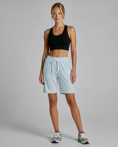 Image of 4 Pack: Women's Dry-Fit Athletic 7 inch Bermuda Long High Waisted Running Shorts Available in Plus Size Set