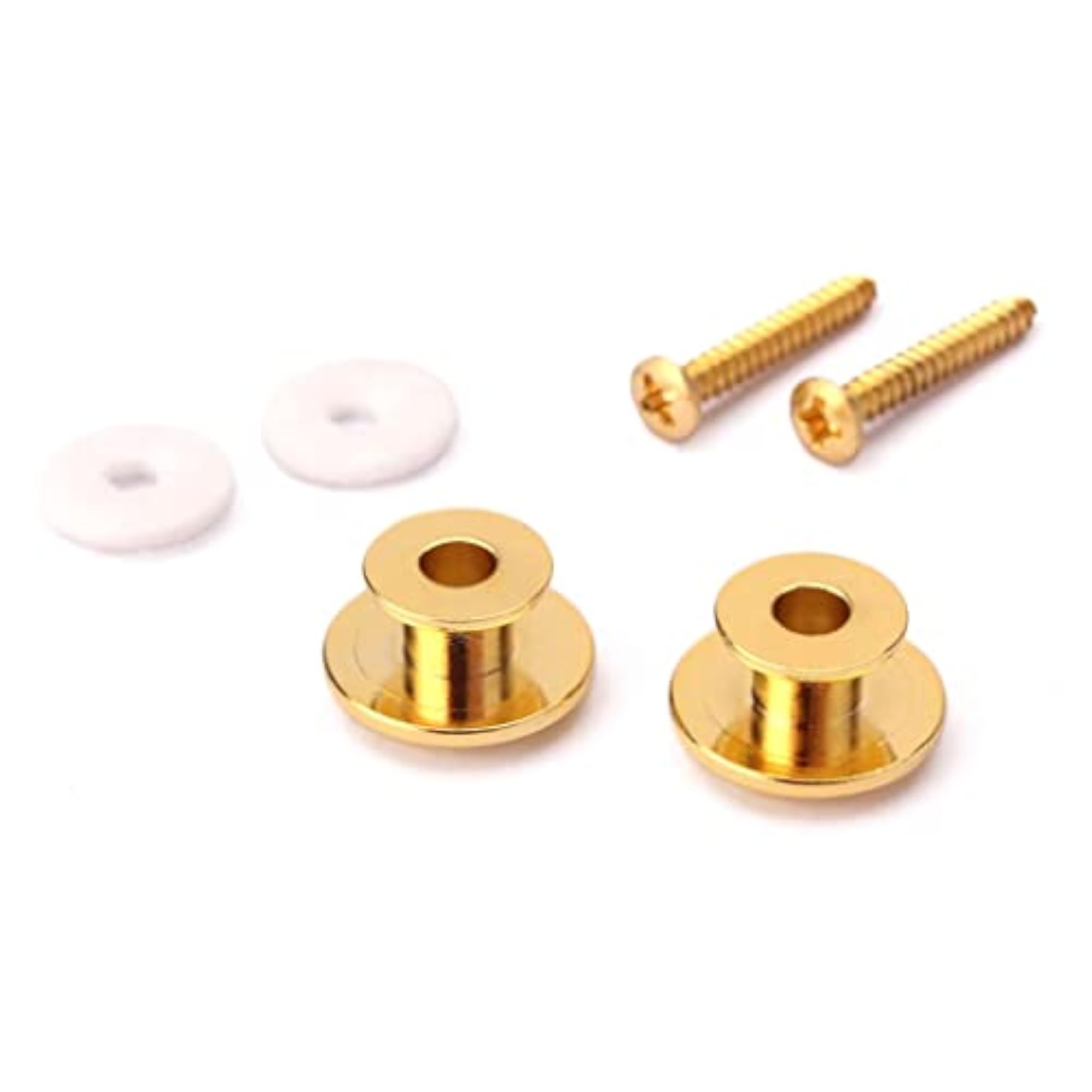 2pc Plating Strap Locks for Electric Acoustic Guitar, Gold