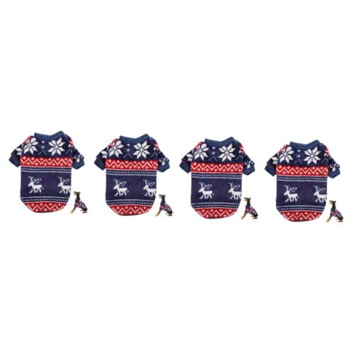 Costume de noël pour chiot 4 pièces vetements chiens