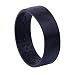 Candygirl 1PC Silicone Hair Ties For Women Foldable Hair Tie Ponytail Holders Multifunction Hair styling Ring Non Slip (Black)