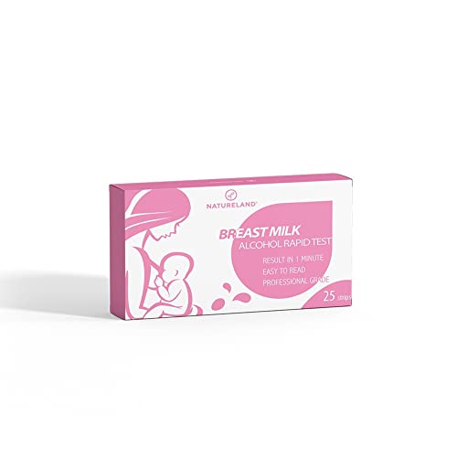 Natureland Test Strips for Alcohol Detection in Breast Milk, Accurate Result in 10 Seconds, (25)