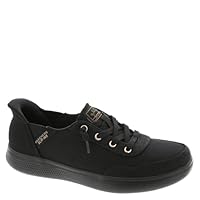 Skechers Women's Hands Free Slip-Ins Skip Cute - B Cute Sweet Sneaker, Black/Black, 11