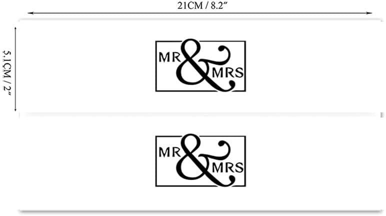 36PCS Mr&Mrs Water Bottle Sticker Labels Wedding Party Decorations Bride to Be Birdal Shower Supplies