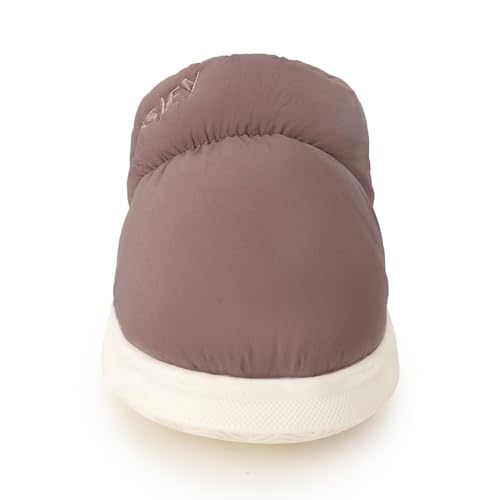 Image of CASSIEY Slippers for Mens Winter Home Indoor Outdoor Warm Thick Sole Waterproof down Cotton Slipper