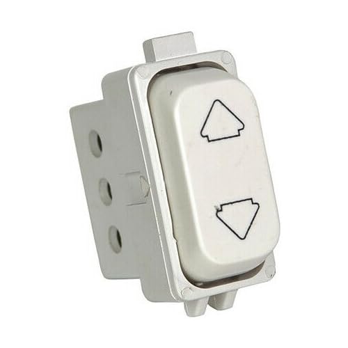 Dieffematic Pulsante di Ricambio Compatibile Zippo 2030 - Doppio Selettore Manuale per Scatole Porta Apparecchi - 7x3x3.5 cm