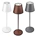 Produktbild LED Akku Tischlampe Outdoor Tischleuchte Kabellos aus Metall stufenlos dimmbar 8 Farben IP44 Wasserdichte für Schlafzimmer,Bar, Tisch,Deko,Camping (braun)