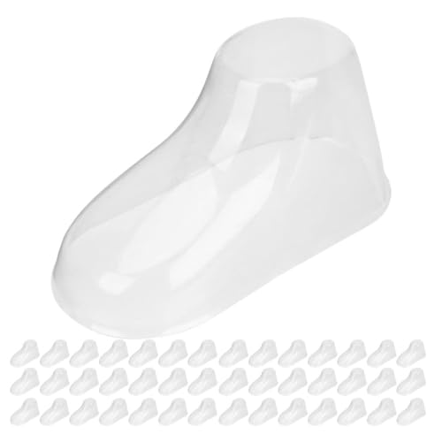 ABOOFAN Moldes para Pies de 60 Piezas en PVC Transparente para Exhibición de Zapatitos y Calcetines en Tiendas, Soporte para Calzado de Ñiño Recién Nacido