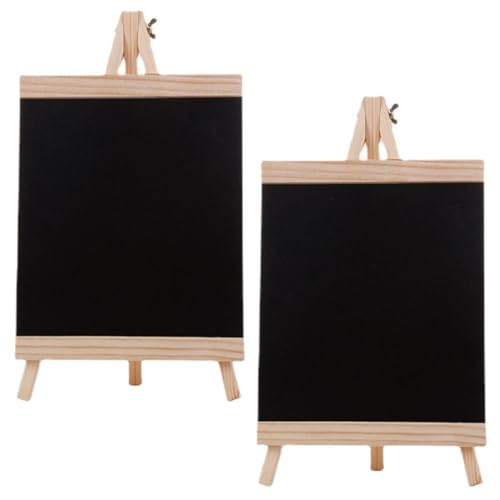 Pizarras de madera negras reutilizables letreros de mesa borrables para menús de restaurantes