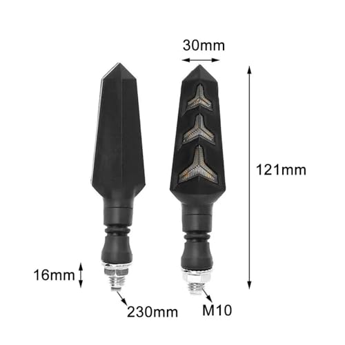 Clignotants LED pour motos coulants et feux pliables de queue - 5