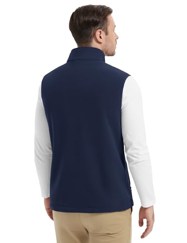 MAGCOMSEN Men's Fleece Vest Lightweight Zip Up Winter Vests Outerwear Warm Polar Sleeveless Jacket with Pockets Casual Golf2