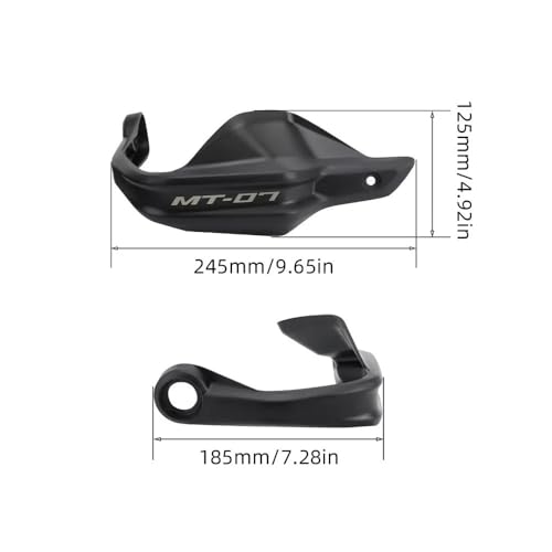 Protège-mains pour MT07 et FZ07 finition robuste déviation du vent optimale - 3