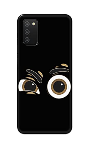Image of PRINTFIDAA Funky Expression of Cartoon Eyes Printed Designer Hard Back Case Cover for Samsung Galaxy M02s / Samsung A02s / Samsung F02s -(VD) MVN1004