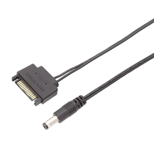divuukyi Cable de alimentación de 12 V a CC 5,5 x 2,1/5,5 x 2,5 mm para computadoras y aparatos electrónicos, cable de resistencia a la oxidación de 20 cm/50 cm/100 cm